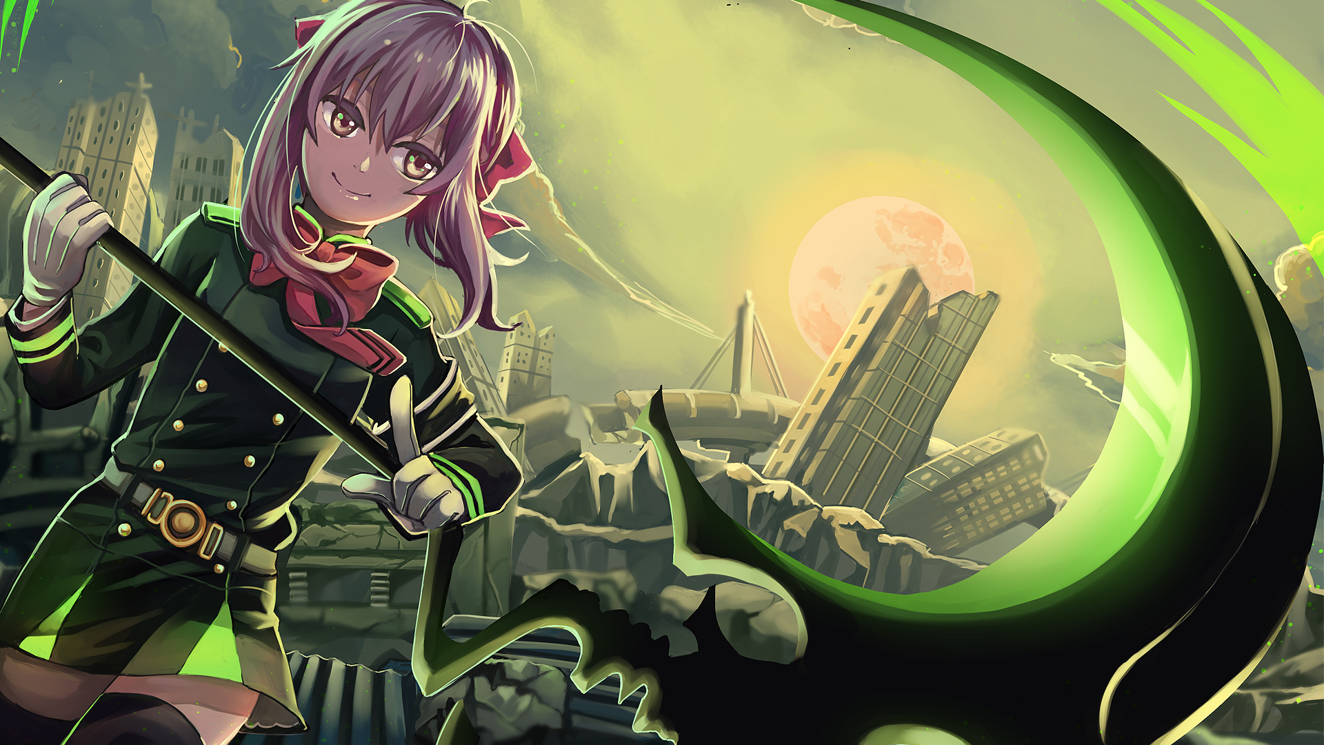 Shinoa Hīragi from Seraph of the End HD Wallpaper