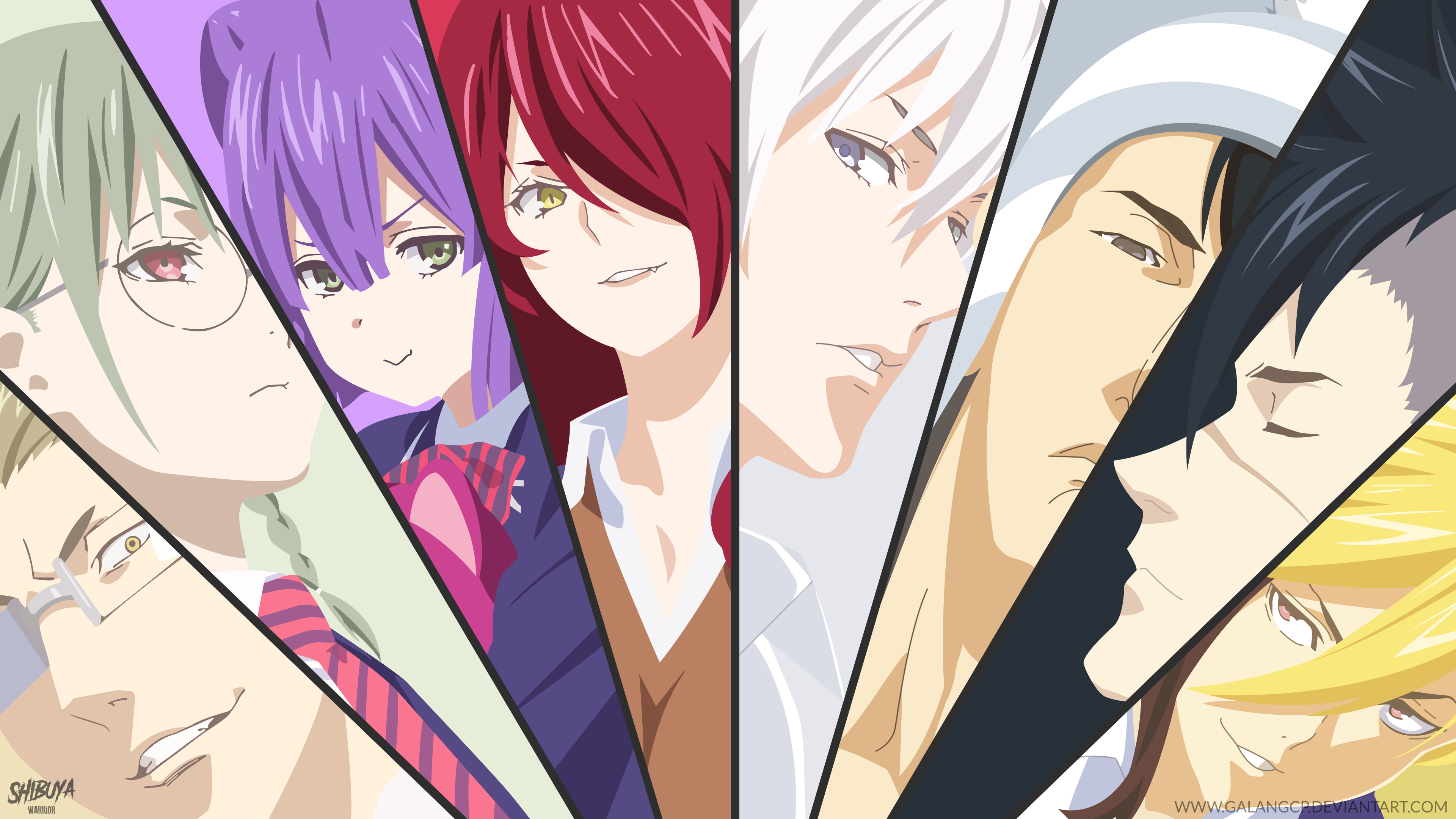 Food Wars! Shokugeki no Soma characters HD Wallpaper