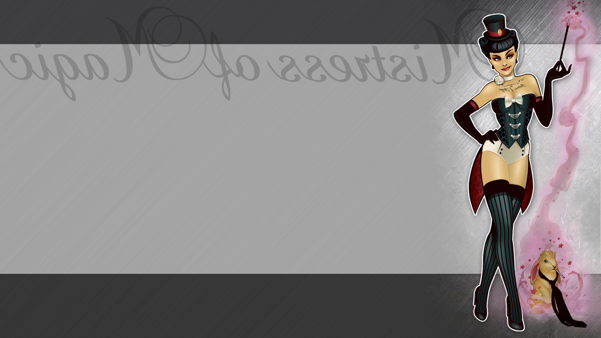 Zatanna from DC Comics with a rabbit HD Wallpaper