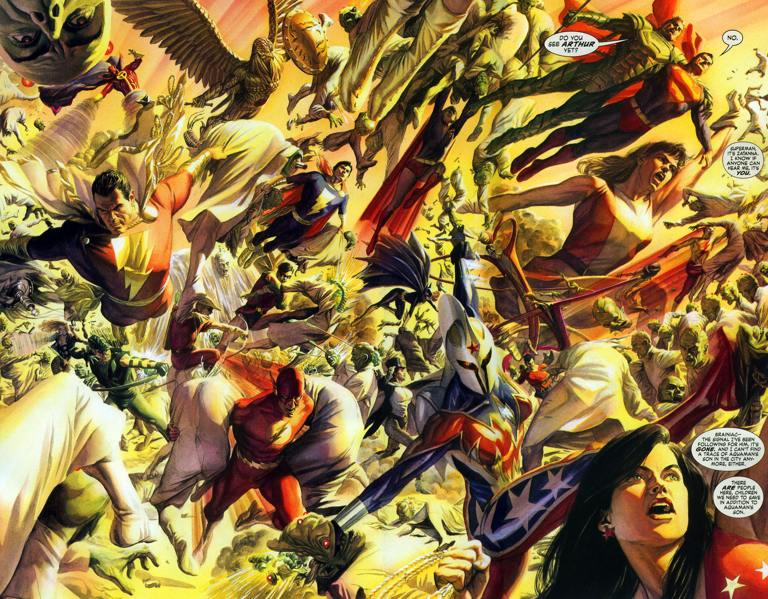 DC Comics Heroes and Villains Battle HD Wallpaper