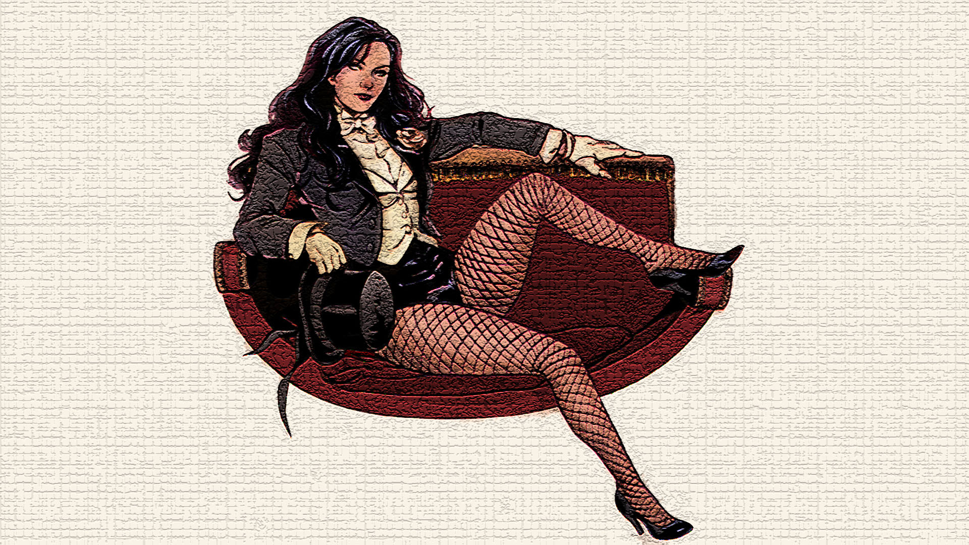 Zatanna sitting in a chair HD Wallpaper