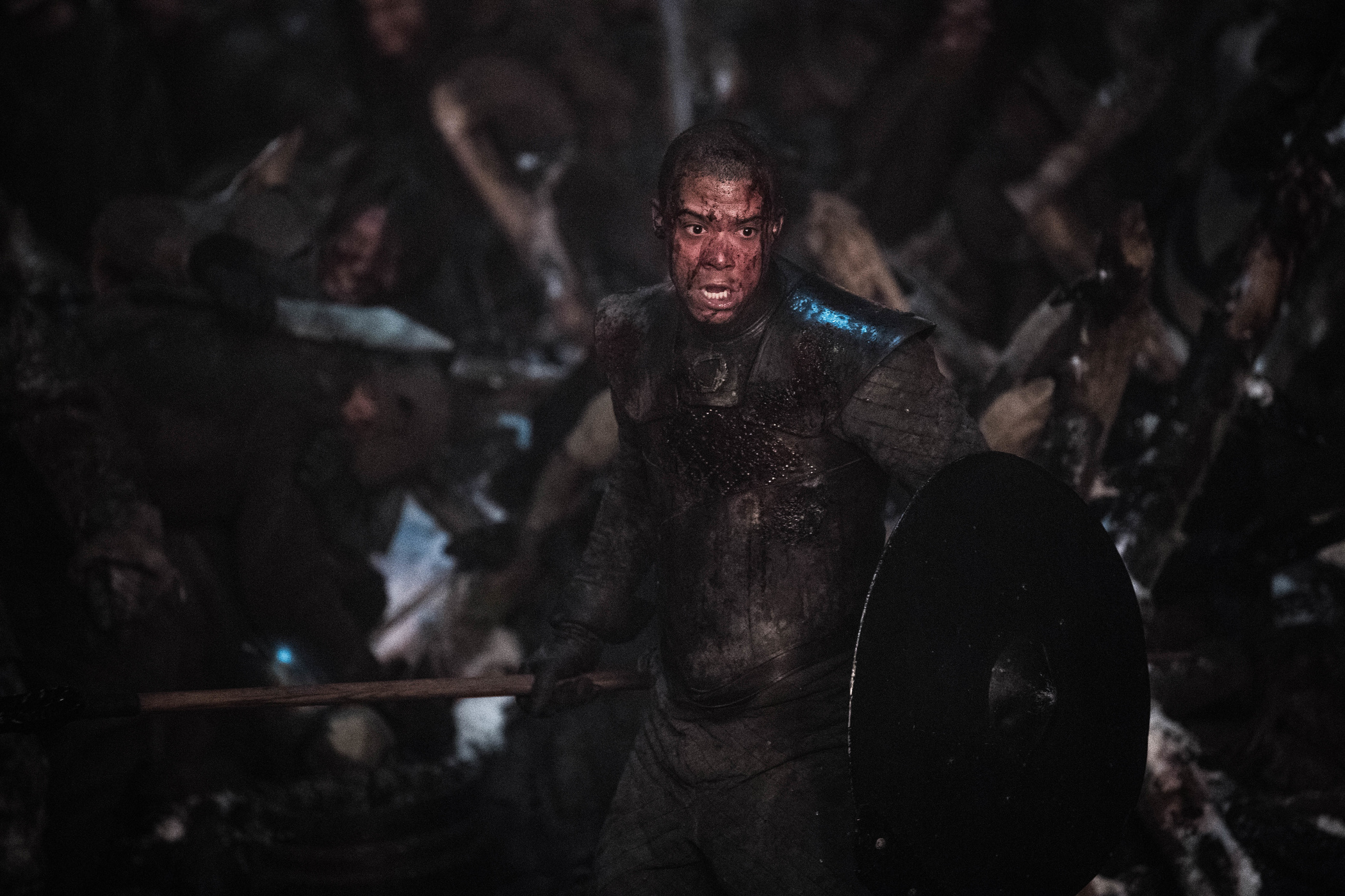 Grey Worm from Game of Thrones in battle HD Wallpaper
