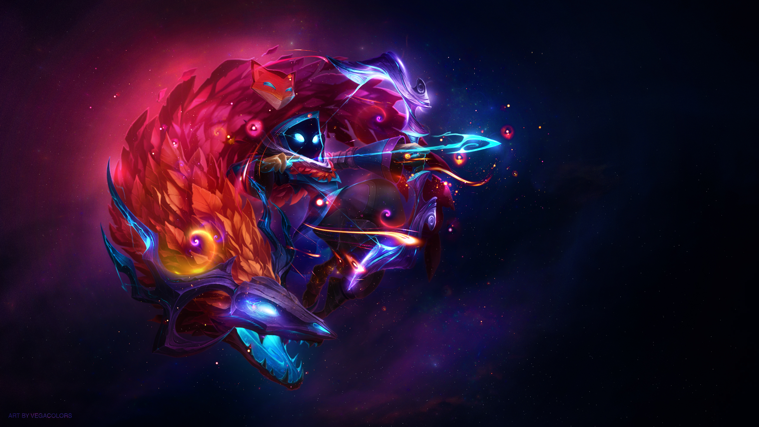 Kindred from League of Legends HD Wallpaper