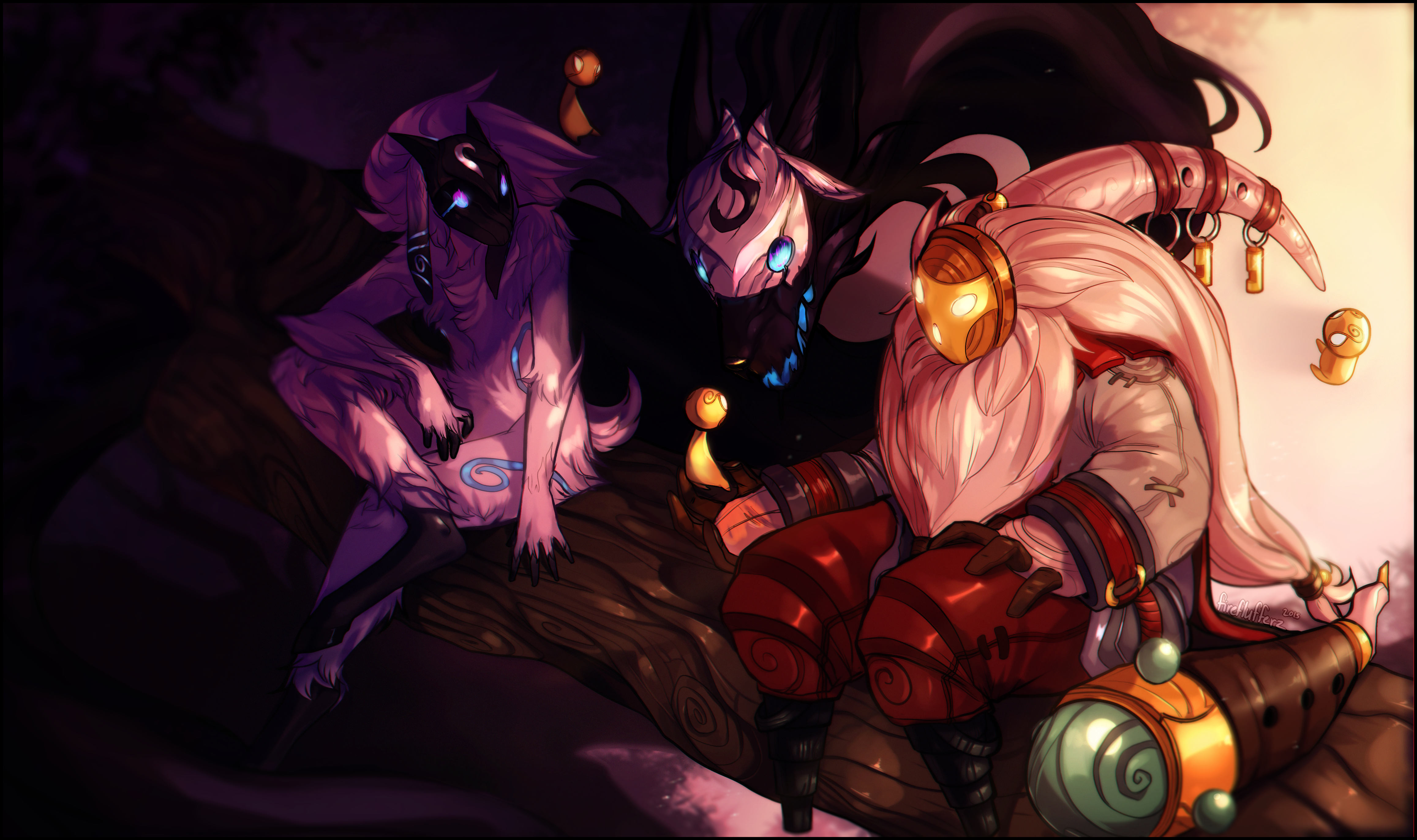 Kindred from League of Legends HD Wallpaper