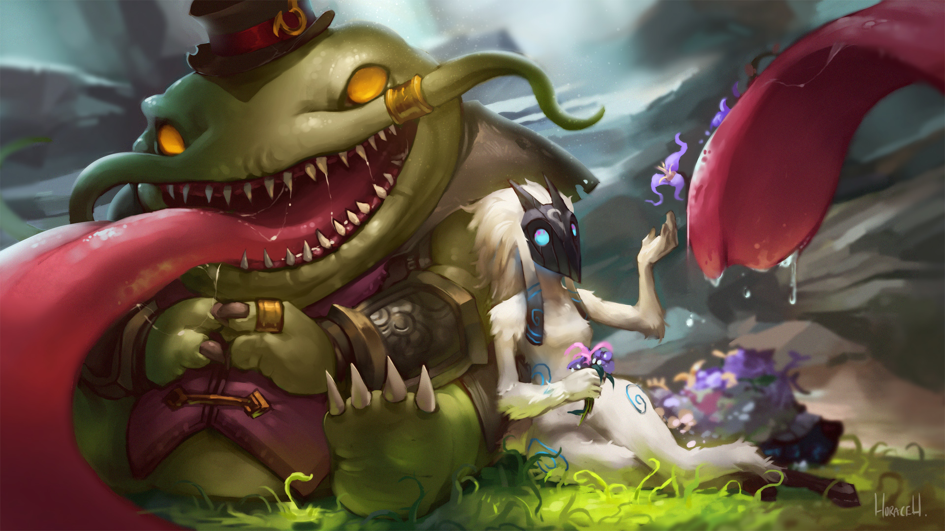 Kindred from League of Legends HD Wallpaper