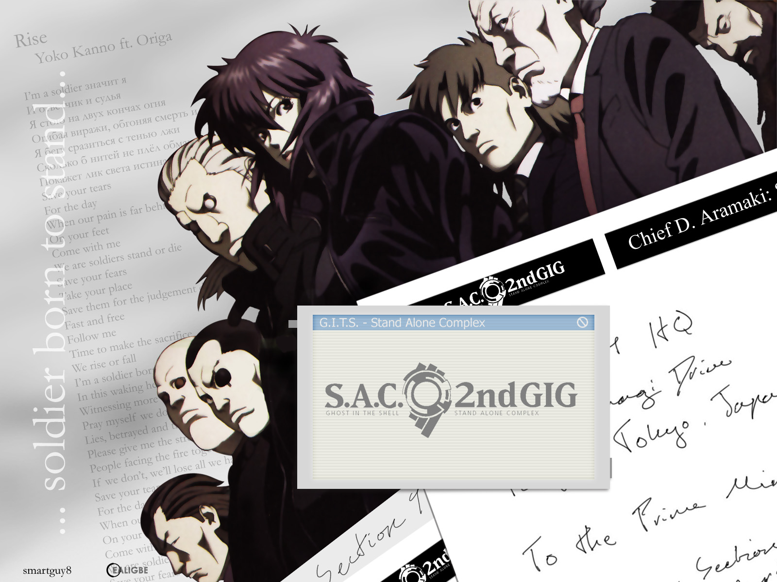 Ghost in the Shell: Stand Alone Complex characters HD Wallpaper
