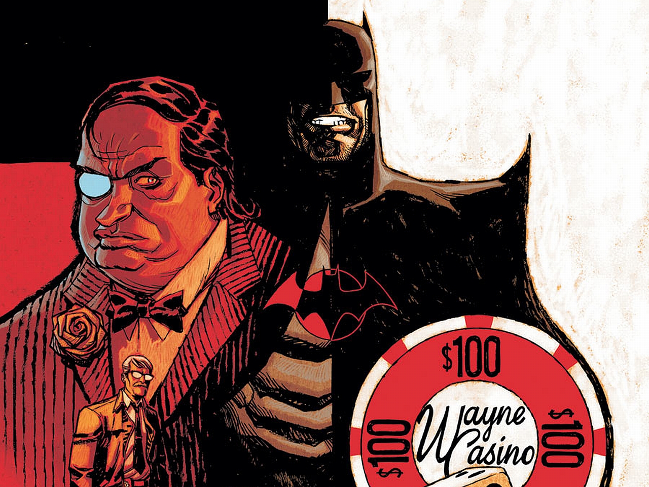 Batman and Penguin from DC Comics HD Wallpaper
