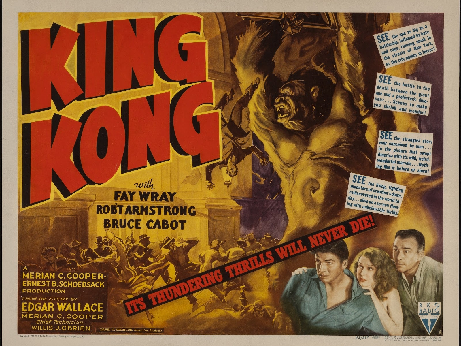 King Kong movie poster with Fay Wray HD Wallpaper