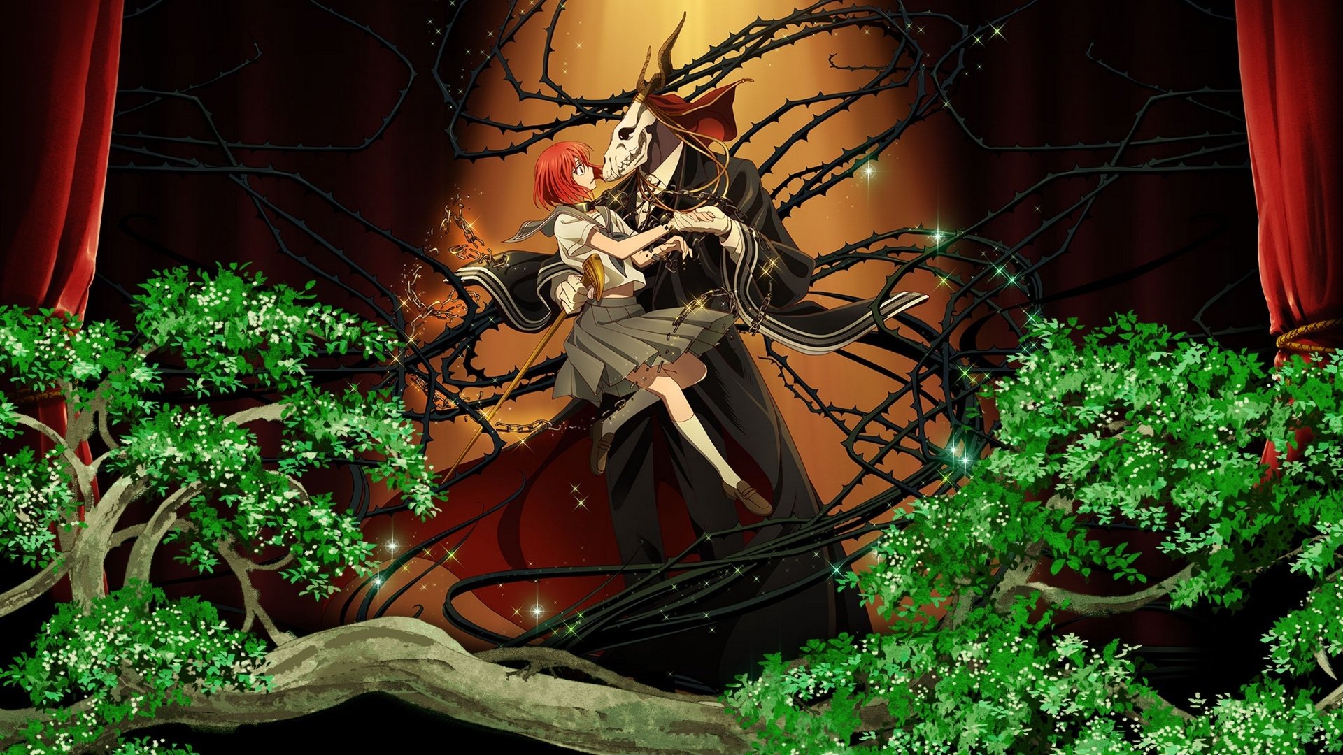 Chise Hatori and Elias Ainsworth from The Ancient Magus' Bride HD Wallpaper