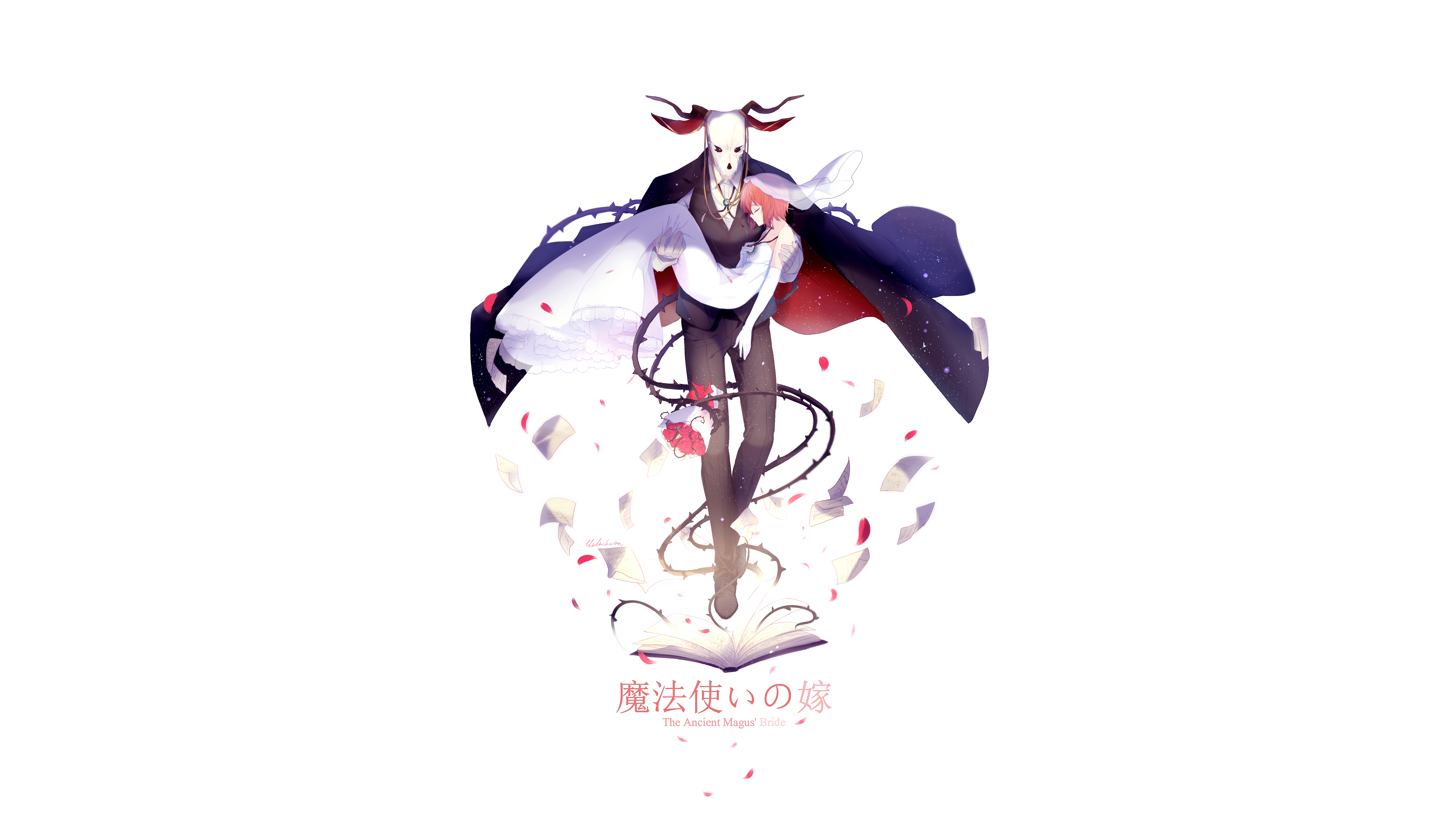 Elias Ainsworth and Chise Hatori from The Ancient Magus' Bride HD Wallpaper