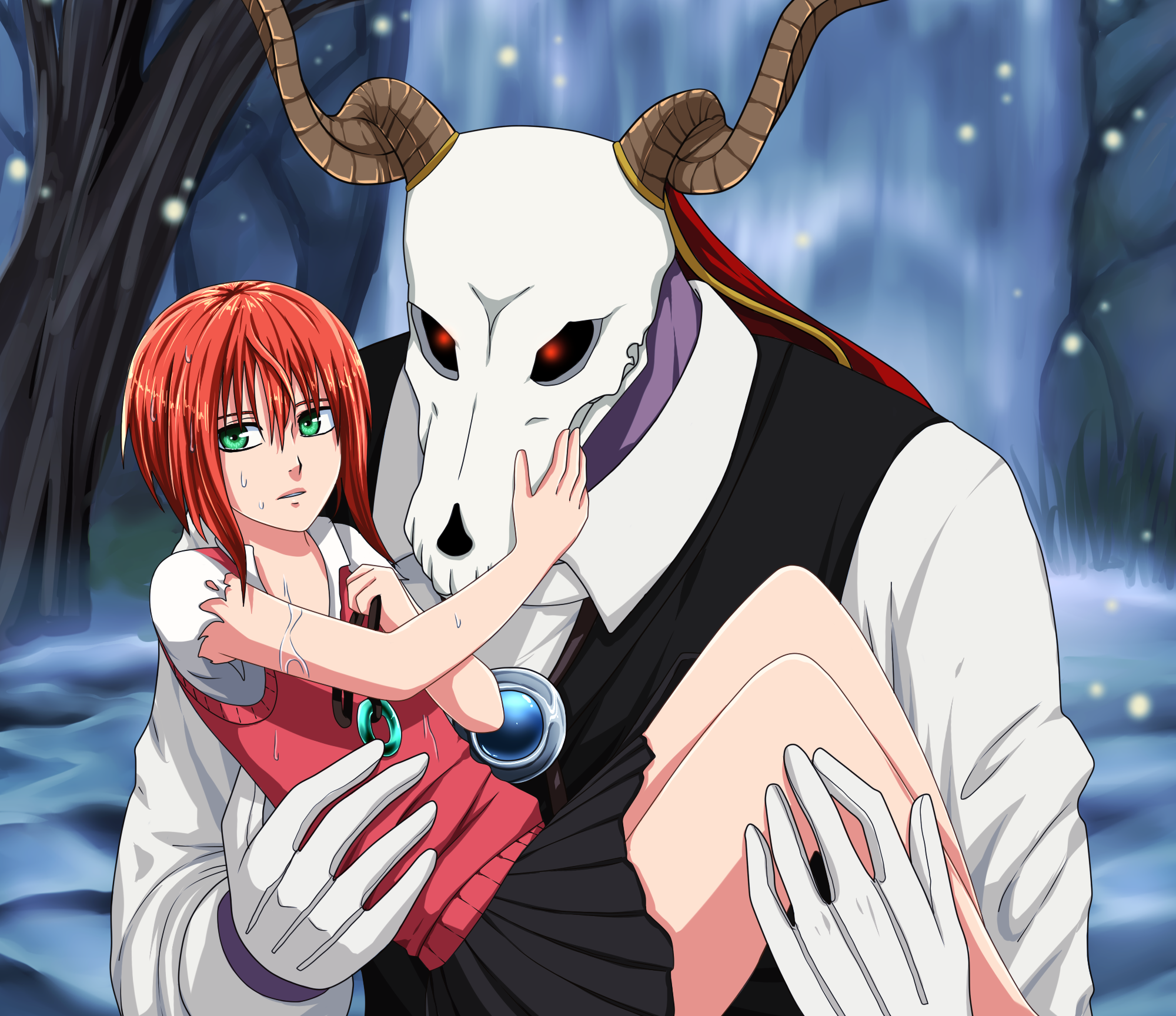 Chise Hatori carried by Elias Ainsworth HD Wallpaper