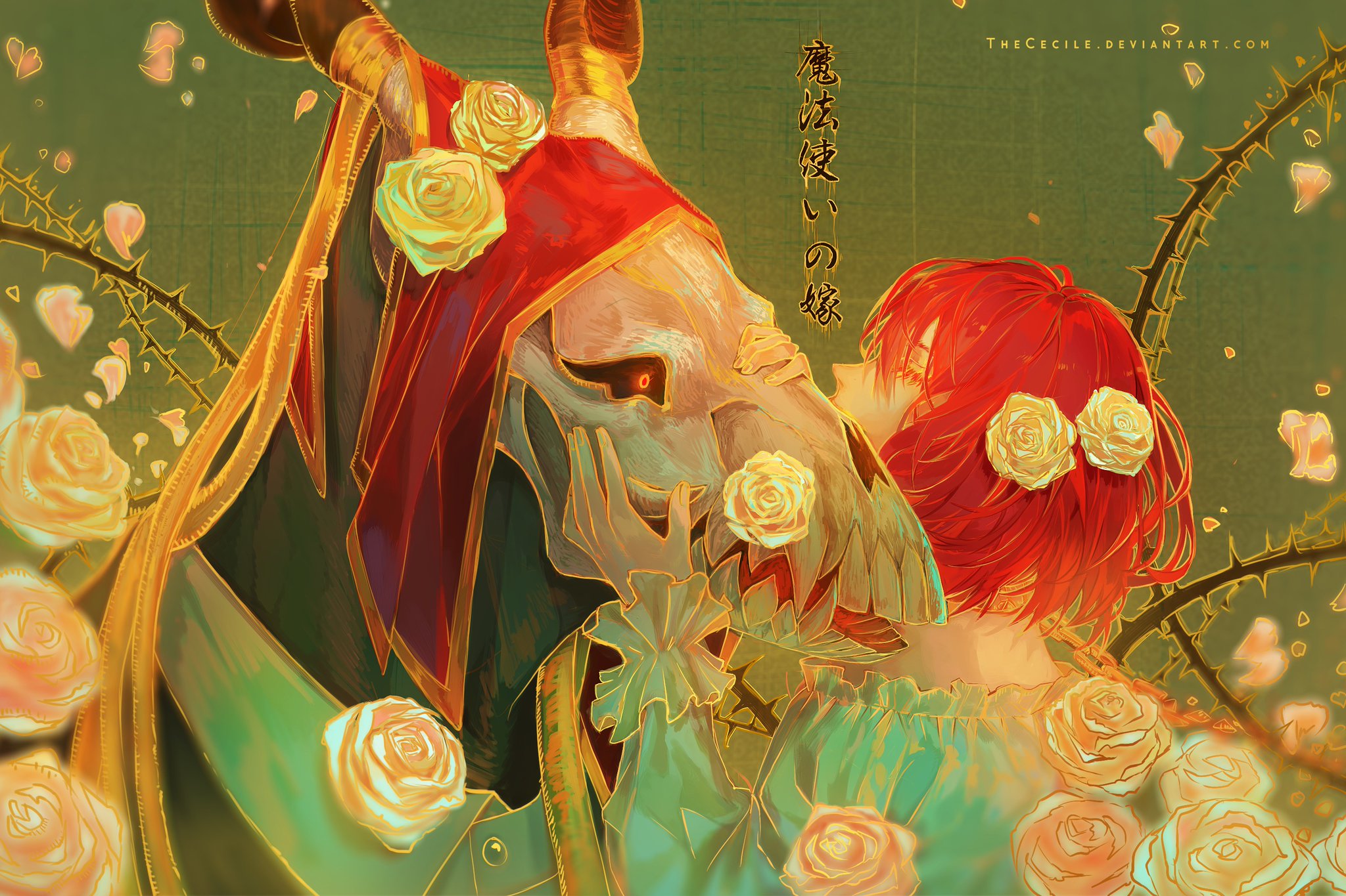 Chise Hatori and Elias Ainsworth from The Ancient Magus' Bride HD Wallpaper