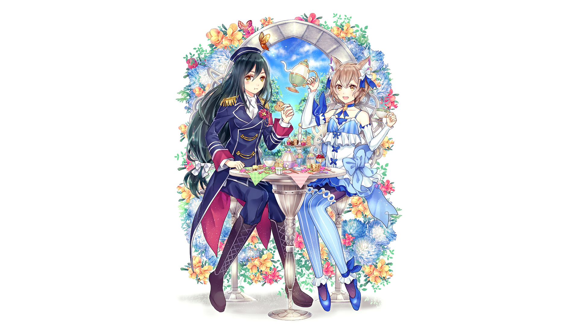 Crusch Karsten and Felix Argyle at a tea party HD Wallpaper
