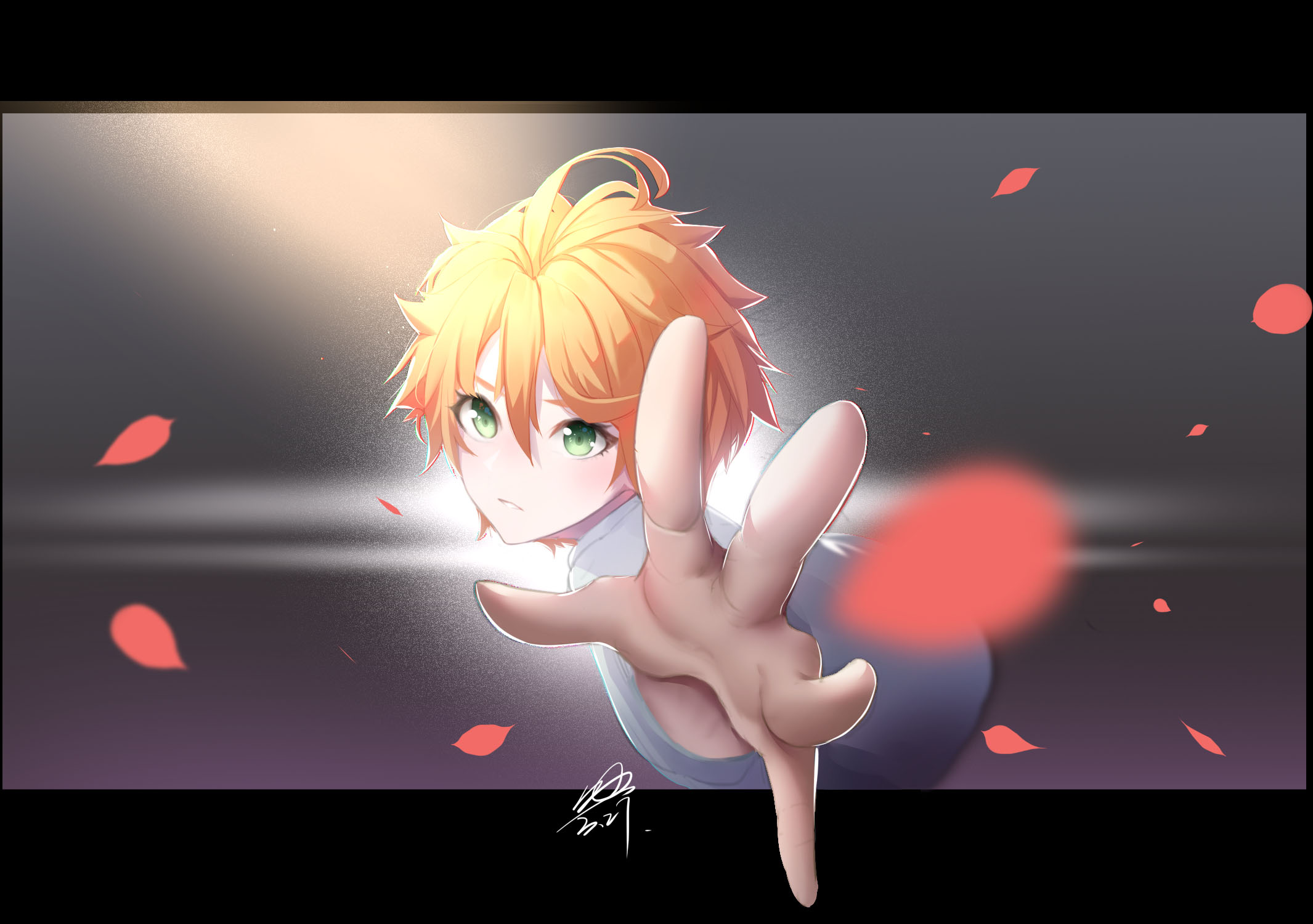 Emma from The Promised Neverland reaching out HD Wallpaper