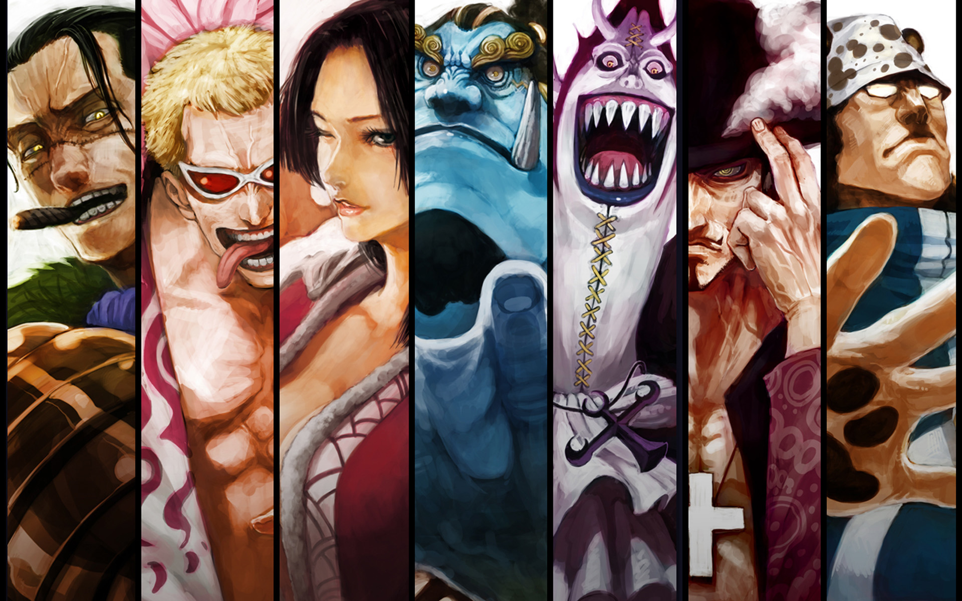 One Piece characters collage HD Wallpaper