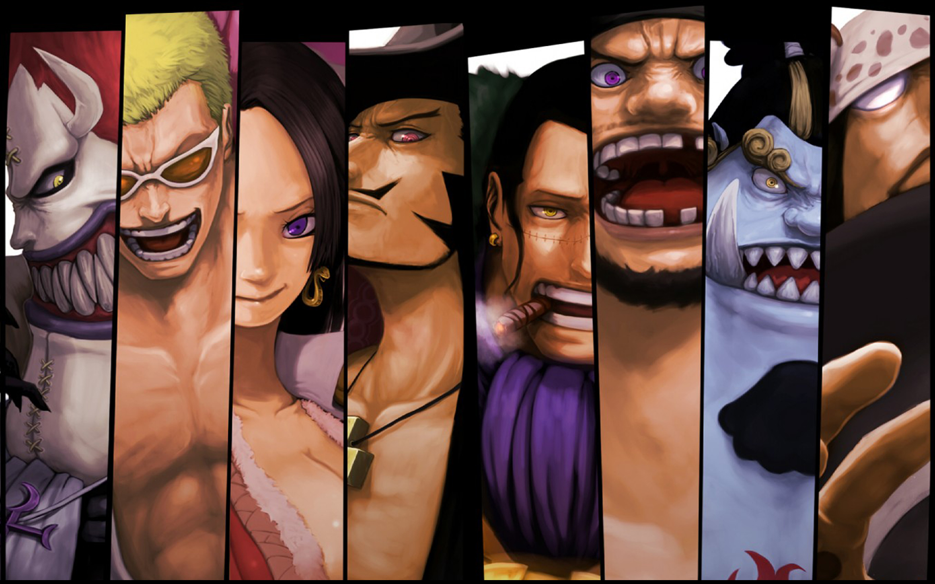 One Piece Characters Collage HD Wallpaper