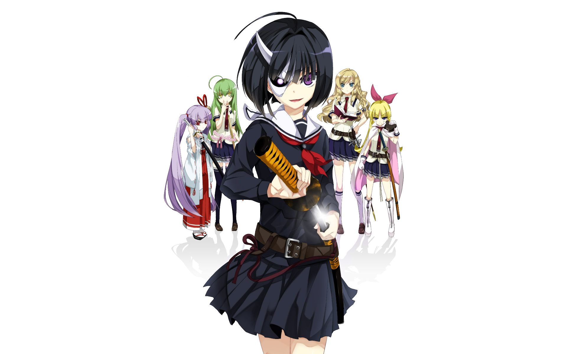Rin Onigawara and friends from Kakegurui HD Wallpaper