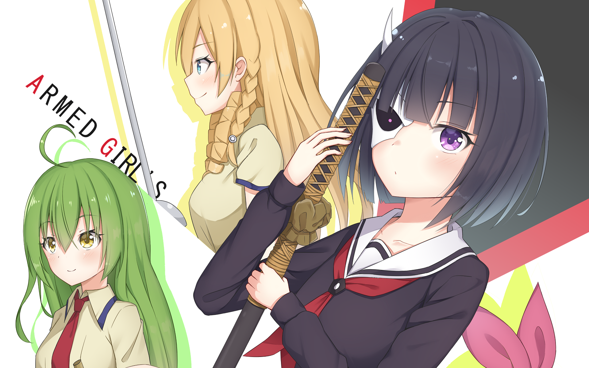 Armed Girls Rin Onigawara HD Wallpaper