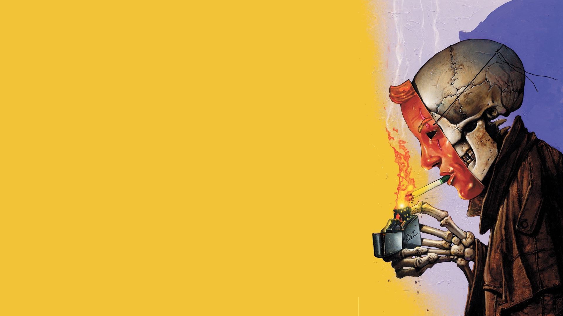 John Constantine lighting a cigarette HD Wallpaper