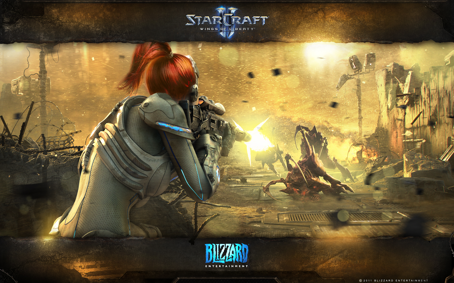 Sarah Kerrigan from StarCraft: Wings of Liberty HD Wallpaper