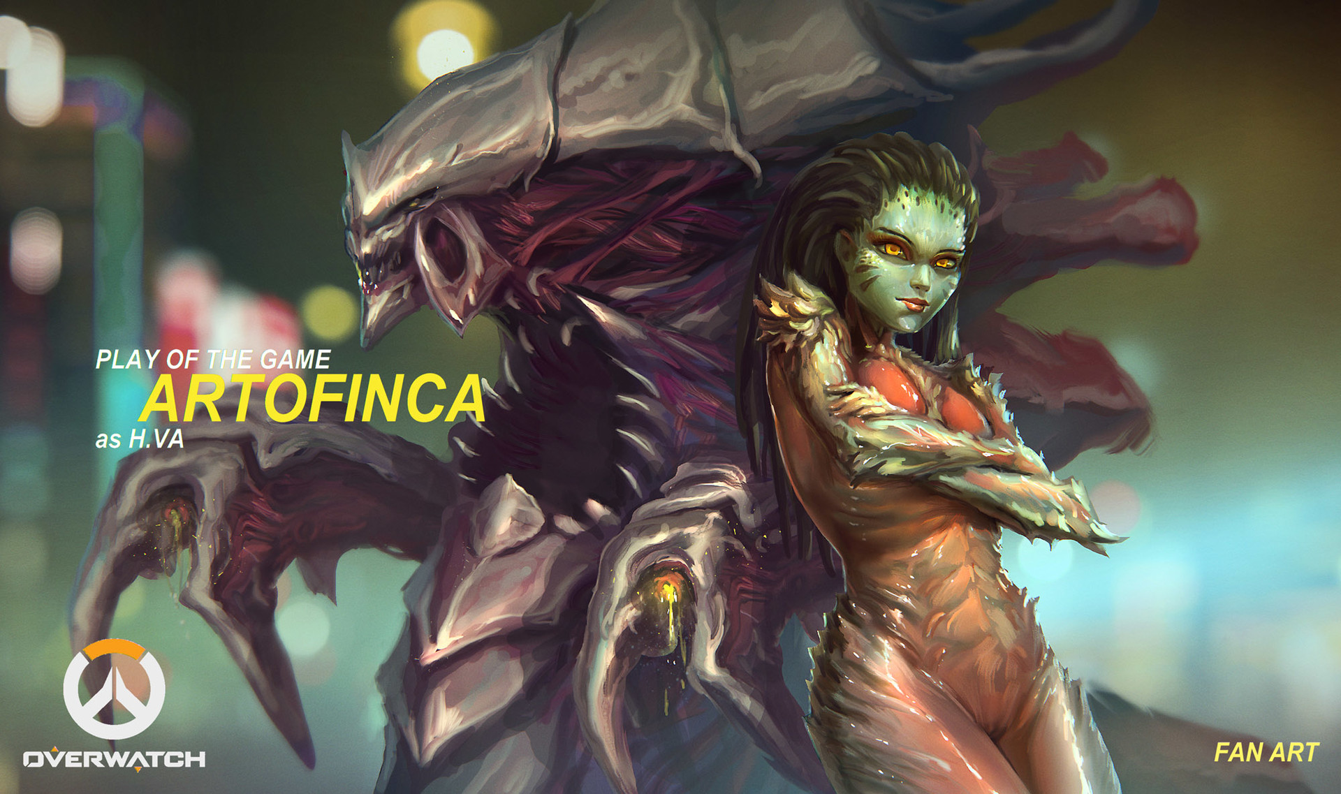 Play of the Game ARTOFINCA as H.VA from Overwatch HD Wallpaper