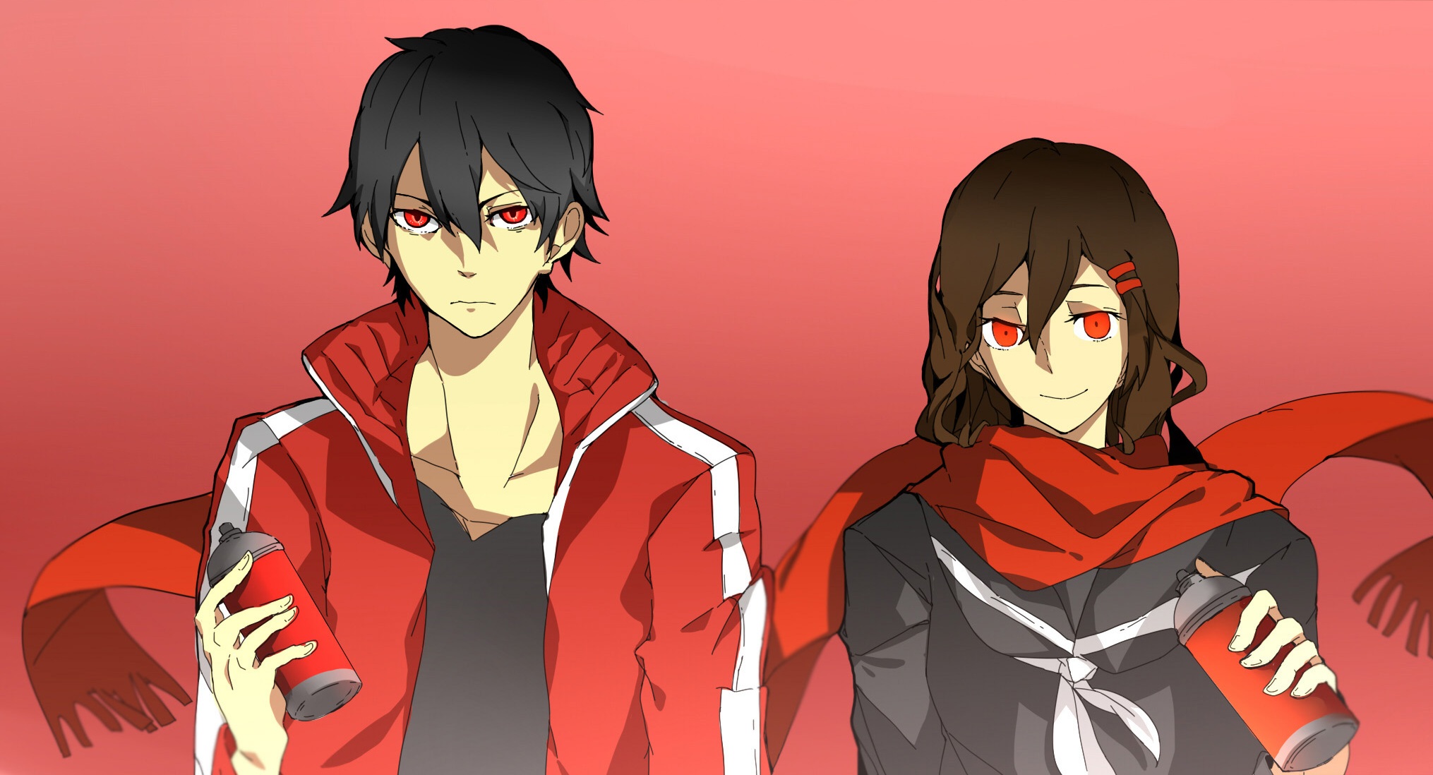 Ayano Tateyama and Kido Tsubomi from Kagerou Project HD Wallpaper