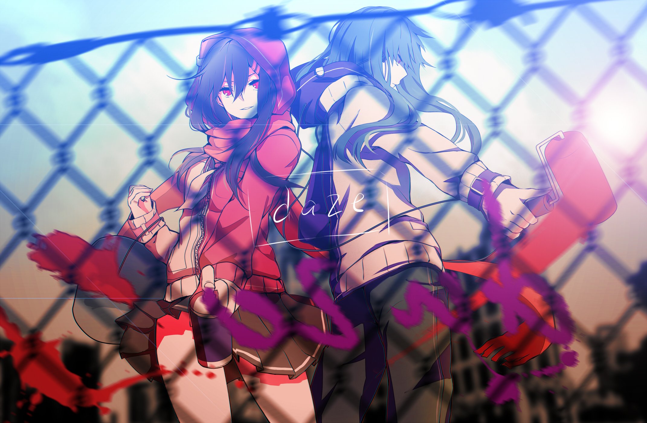 Ayano Tateyama and Kido Tsubomi from Kagerou Project HD Wallpaper