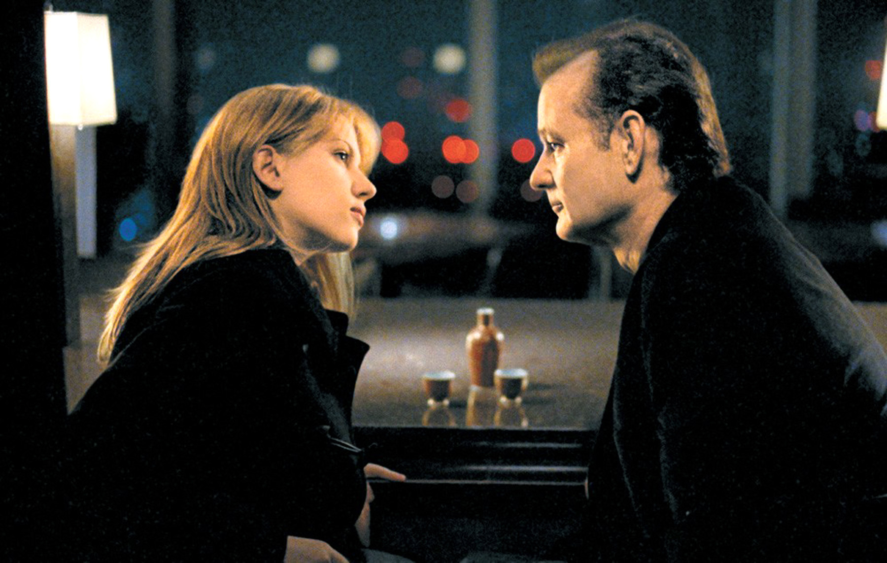 Bill Murray and Scarlett Johansson in Lost in Translation HD Wallpaper