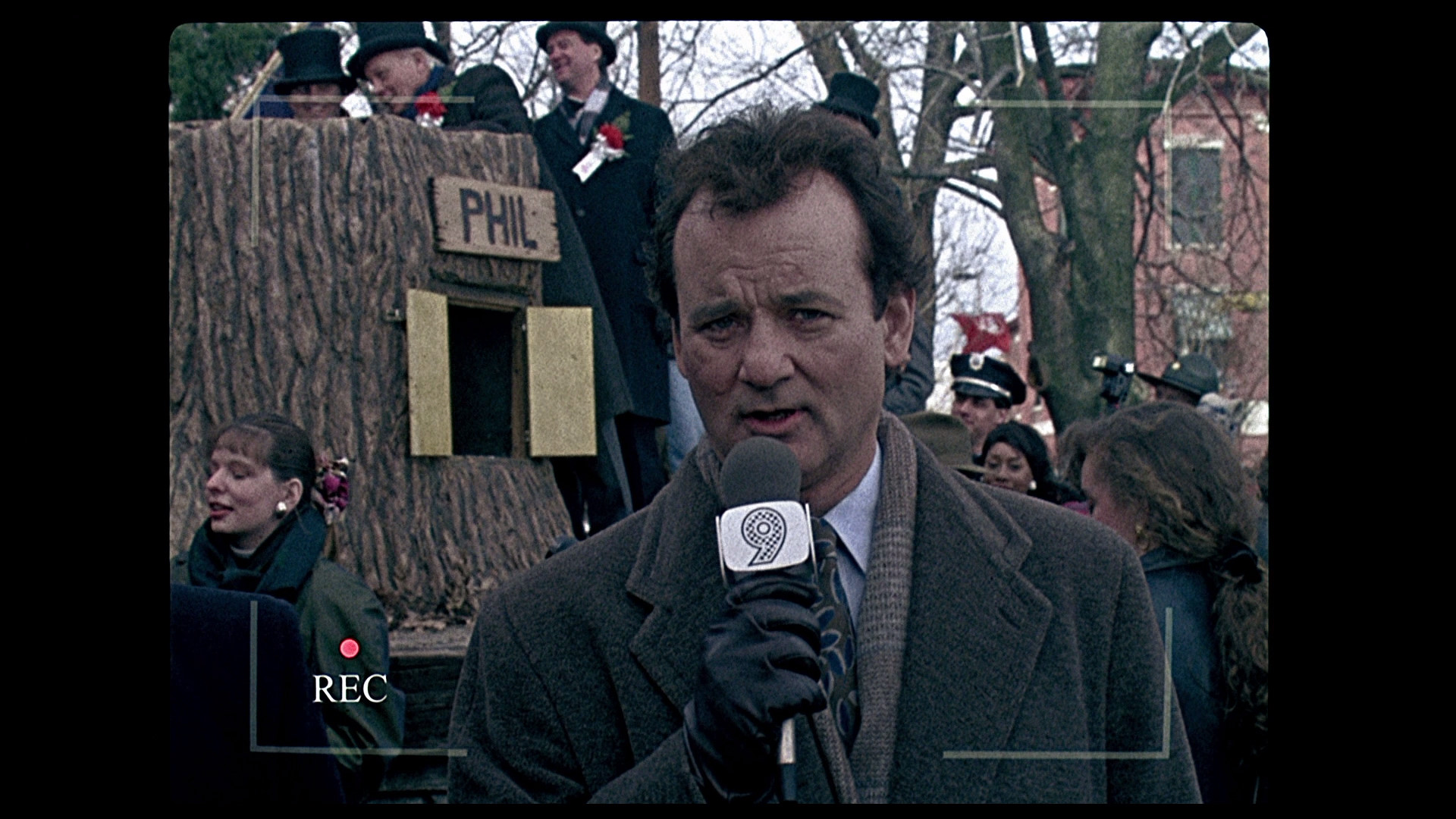 Bill Murray reporting on Groundhog Day HD Wallpaper