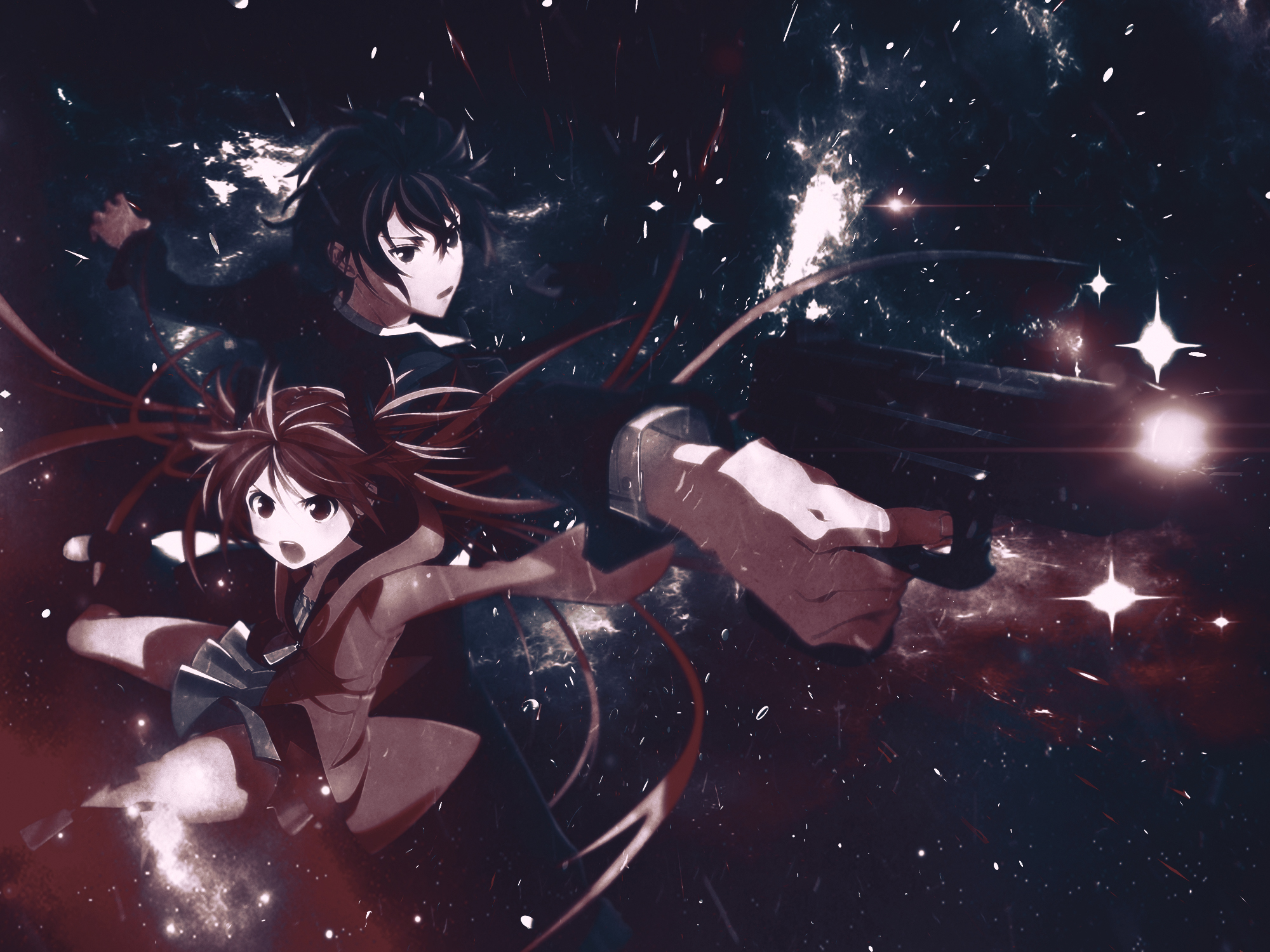 Enju Aihara in Space HD Wallpaper
