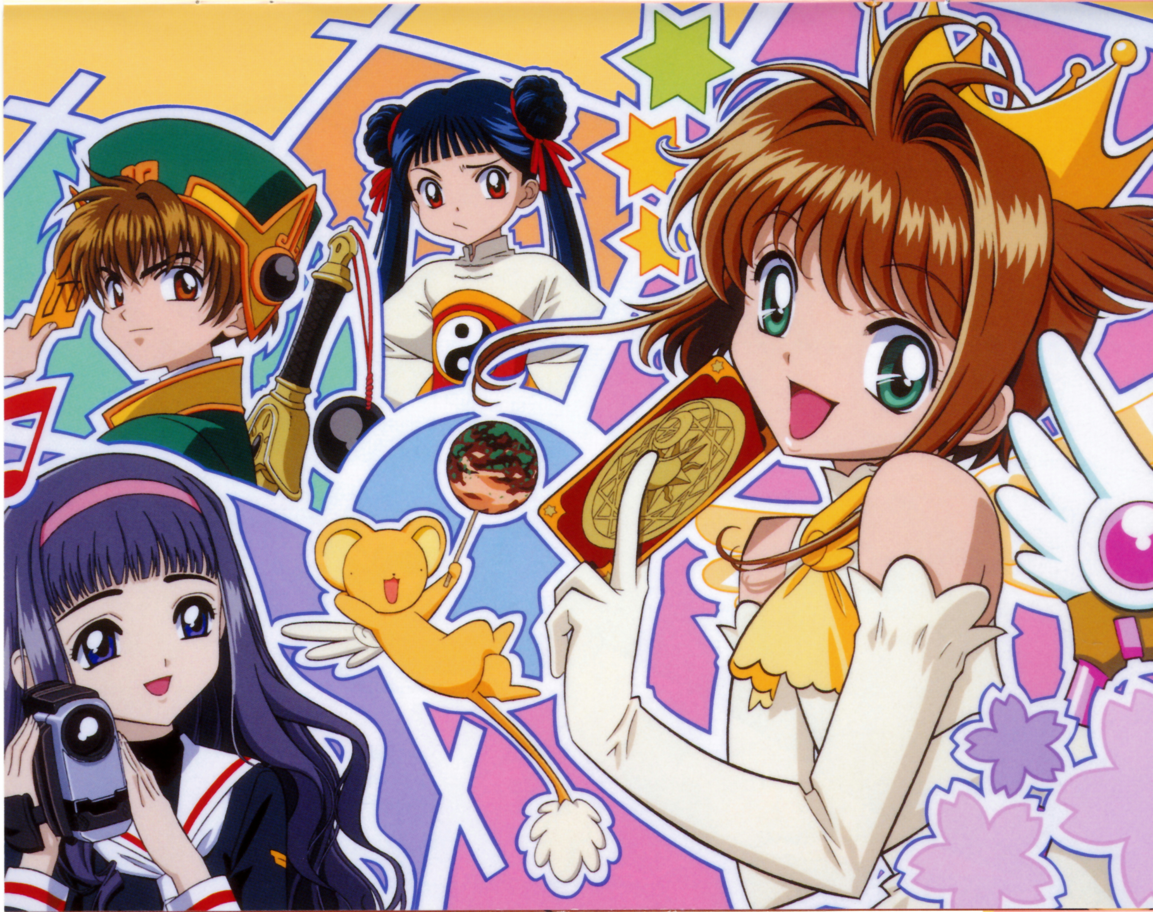 Sakura Cardcaptors characters with Kero HD Wallpaper