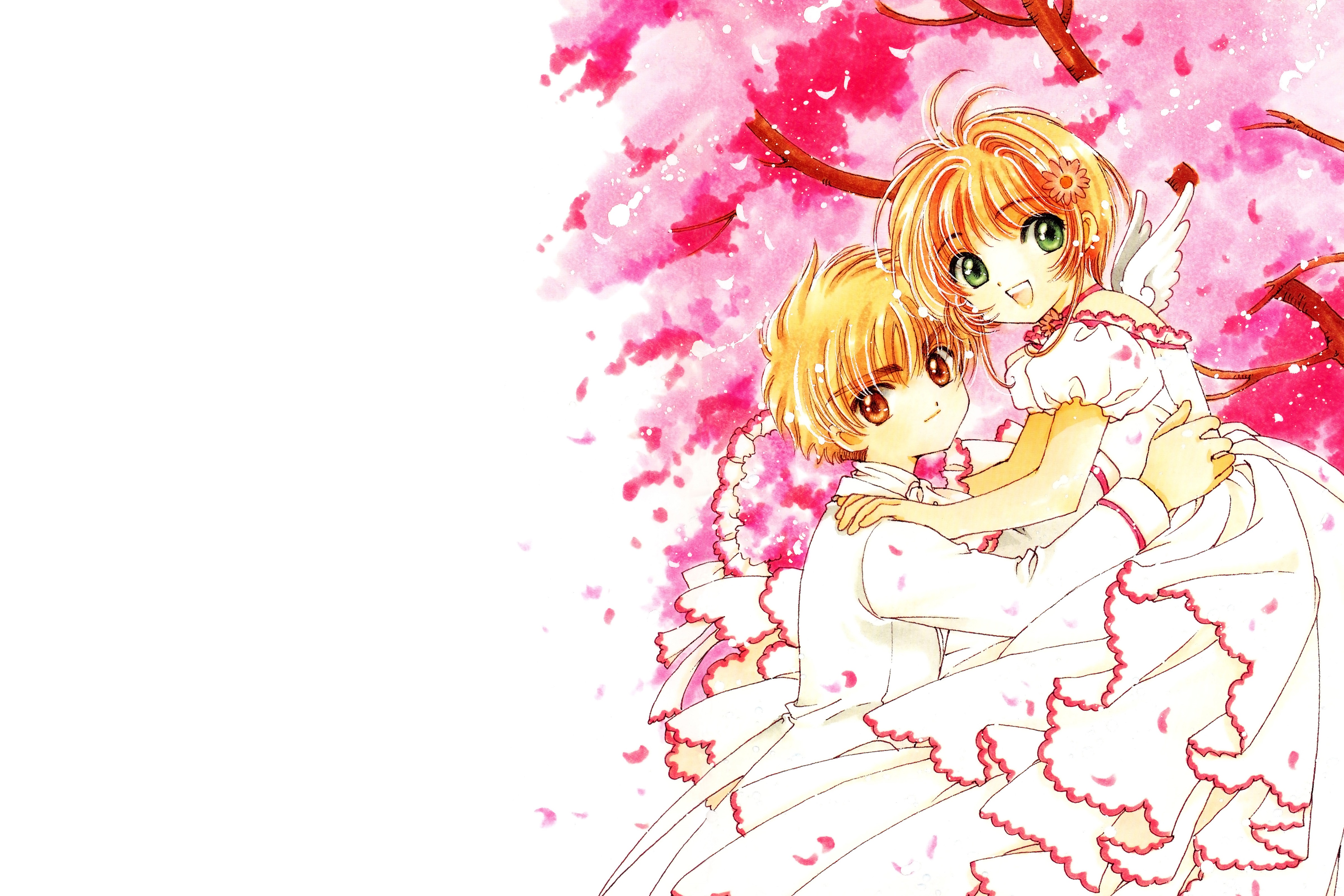 Sakura Kinomoto and Syaoran Li from Cardcaptor Sakura HD Wallpaper