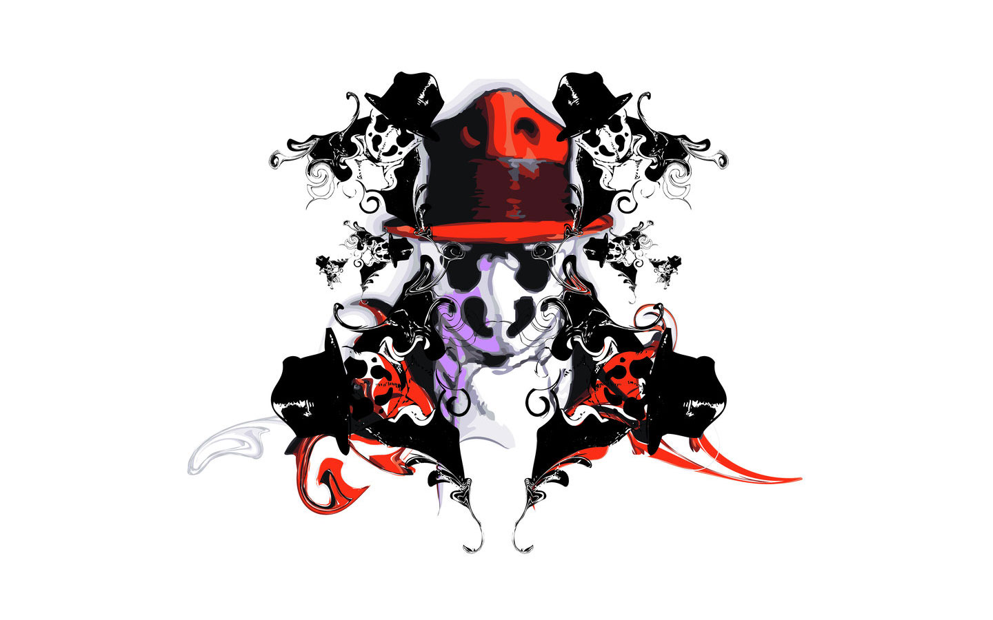 Rorschach from Watchmen abstract art HD Wallpaper