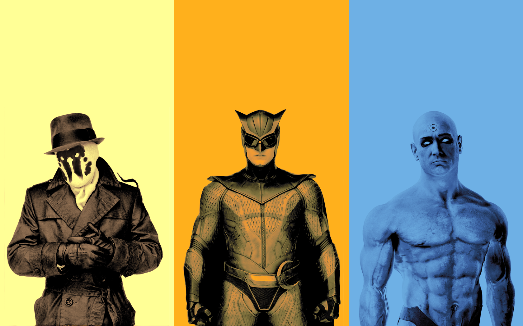 Rorschach, Nite Owl II, and Doctor Manhattan from Watchmen HD Wallpaper