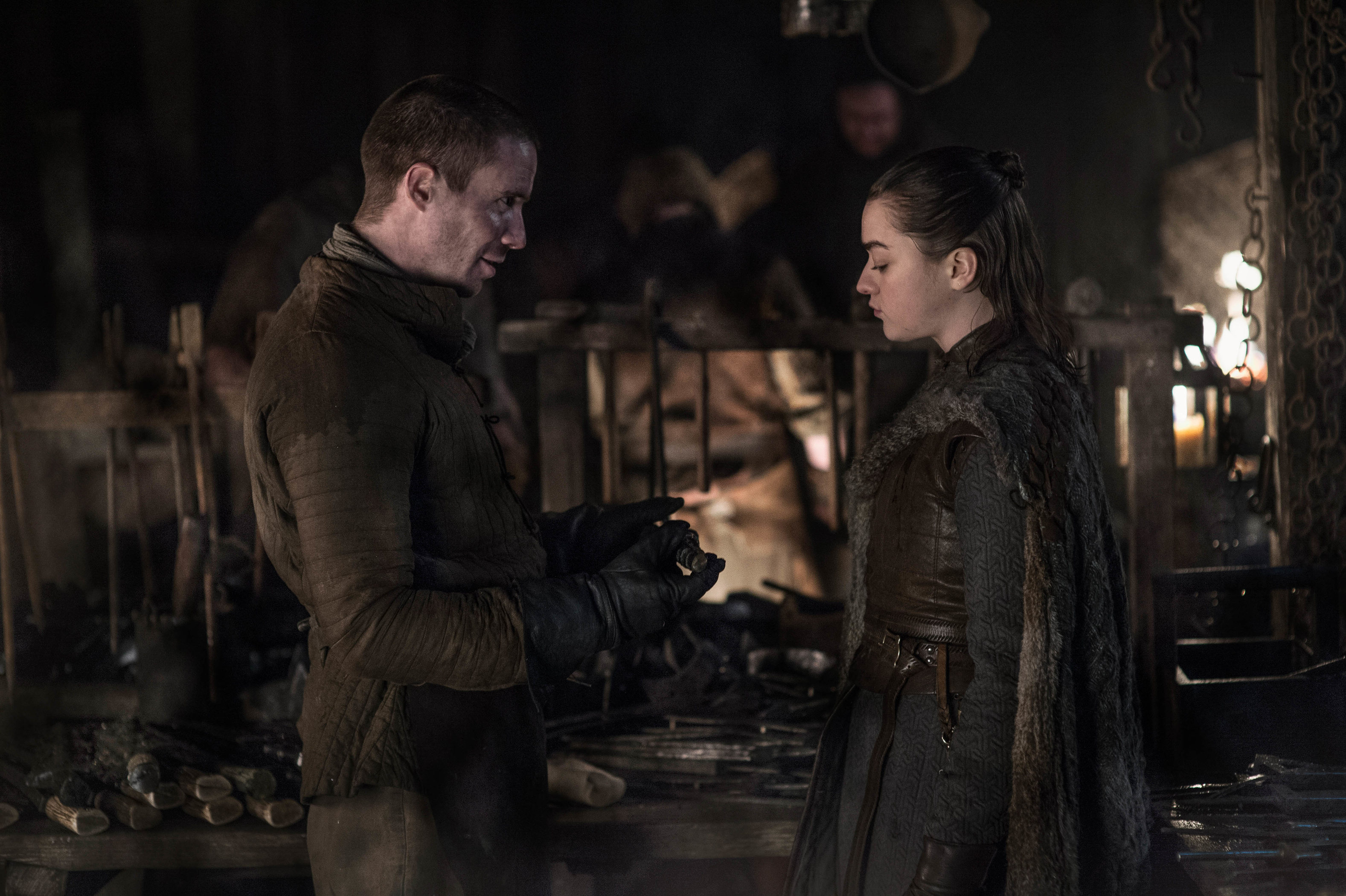 Gendry and Arya Stark from Game of Thrones HD Wallpaper