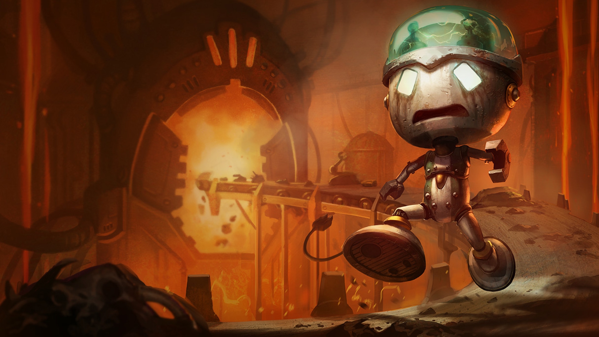 Amumu from League of Legends in a forge HD Wallpaper