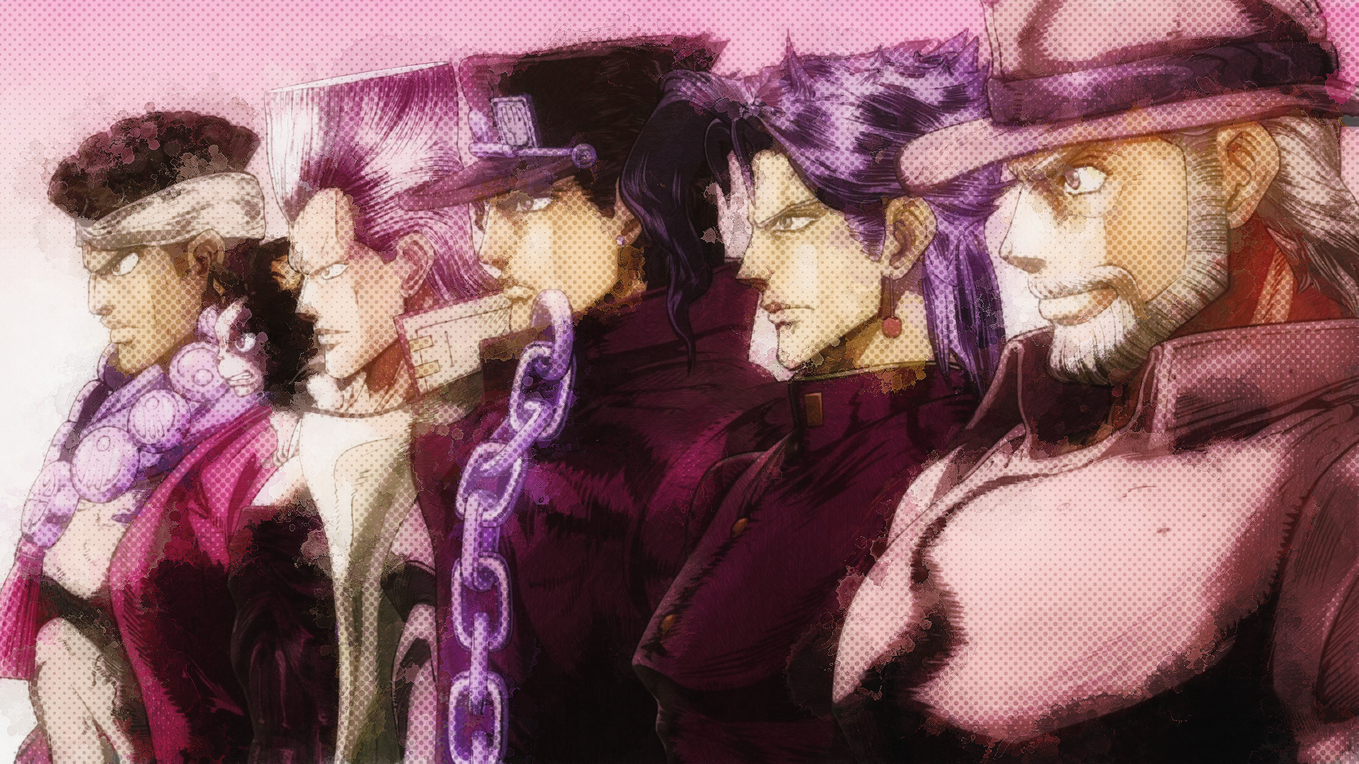 JoJo's Bizarre Adventure: Stardust Crusaders characters HD Wallpaper