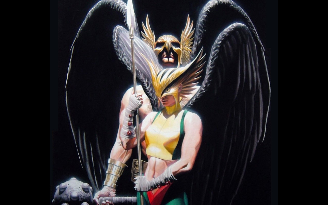 Hawkgirl and Hawkman from DC Comics HD Wallpaper