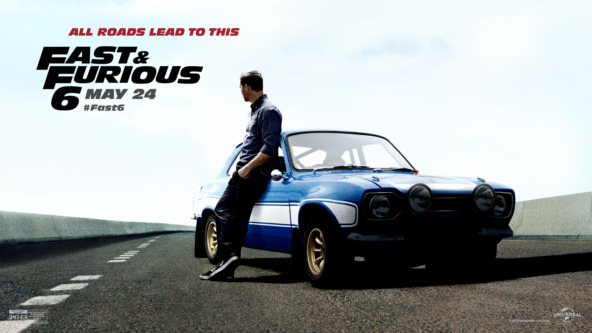 Brian O'Conner from Fast & Furious 6 HD Wallpaper
