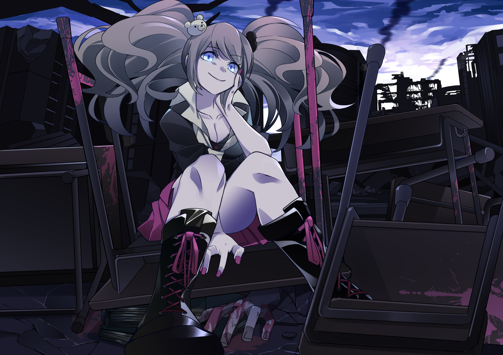 Junko Enoshima from Danganronpa HD Wallpaper