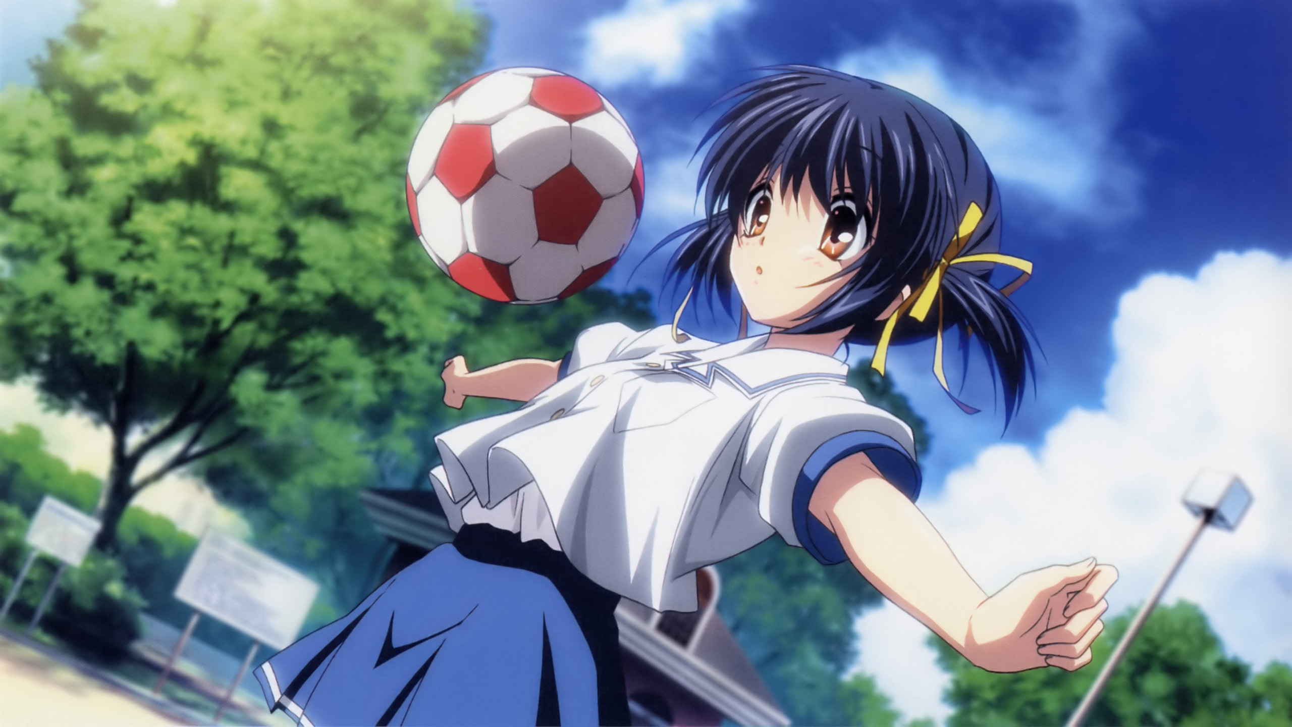 Mei Sunohara playing soccer HD Wallpaper