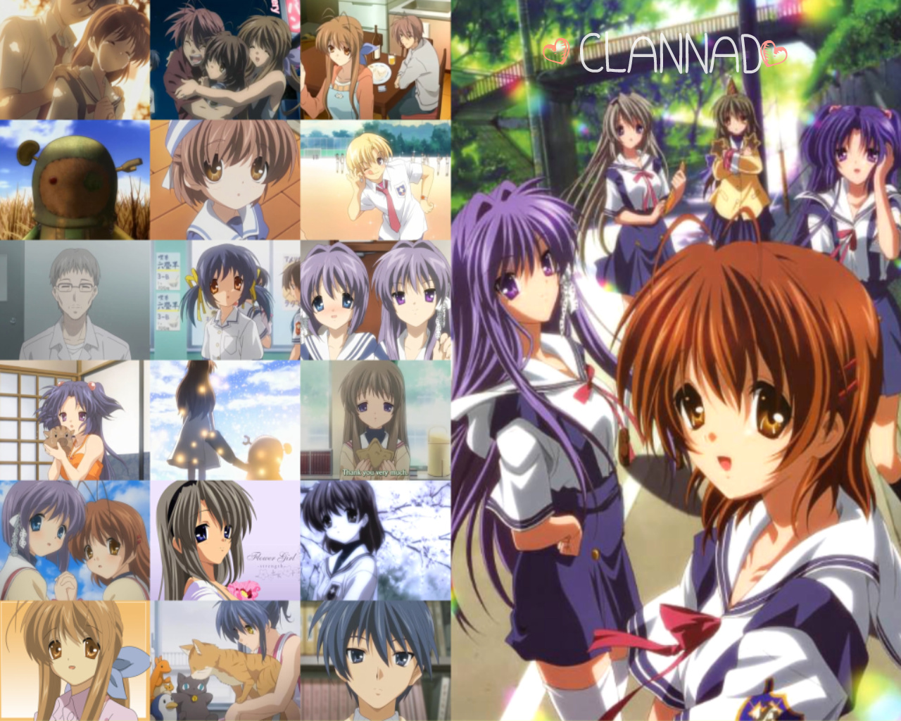 CLANNAD Anime Collage HD Wallpaper