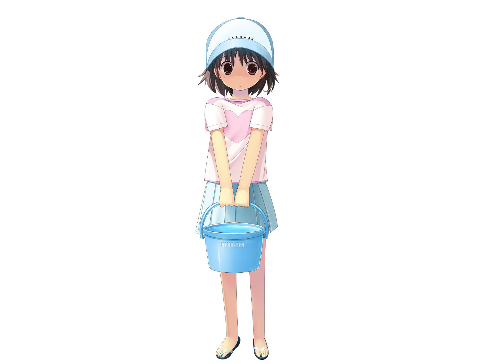 Mei Sunohara holding a bucket HD Wallpaper