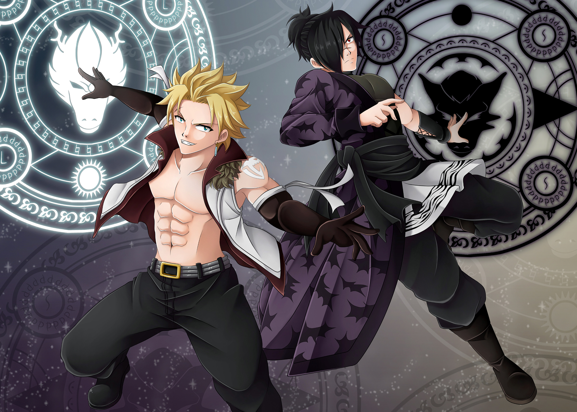 Rogue Cheney and Sting Eucliffe from Fairy Tail HD Wallpaper