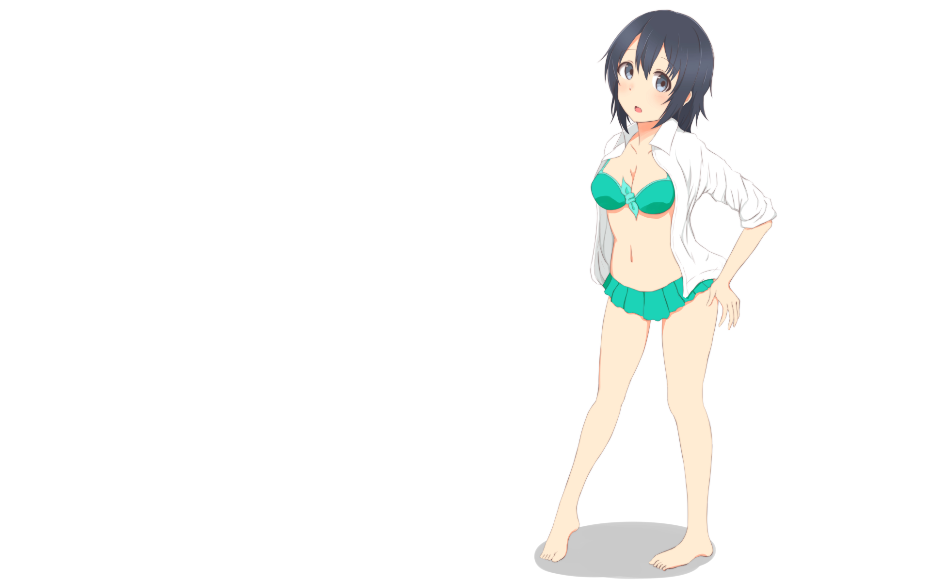 Chiaki Hoshinomori in Bikini HD Wallpaper