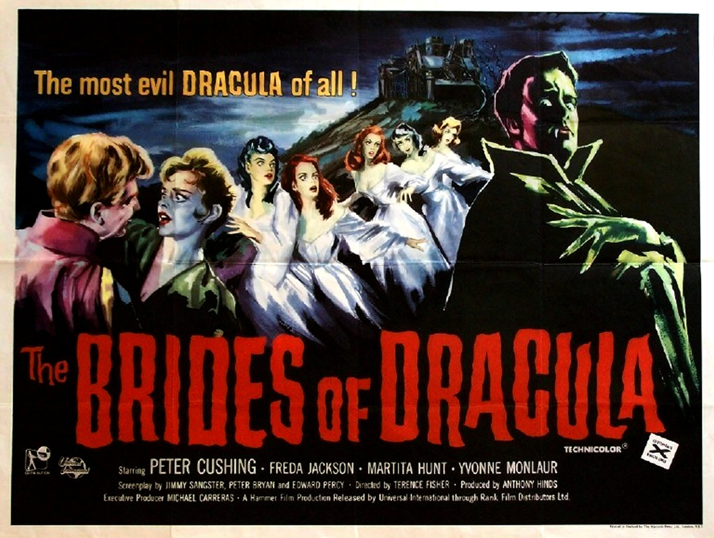 The Brides of Dracula movie poster HD Wallpaper