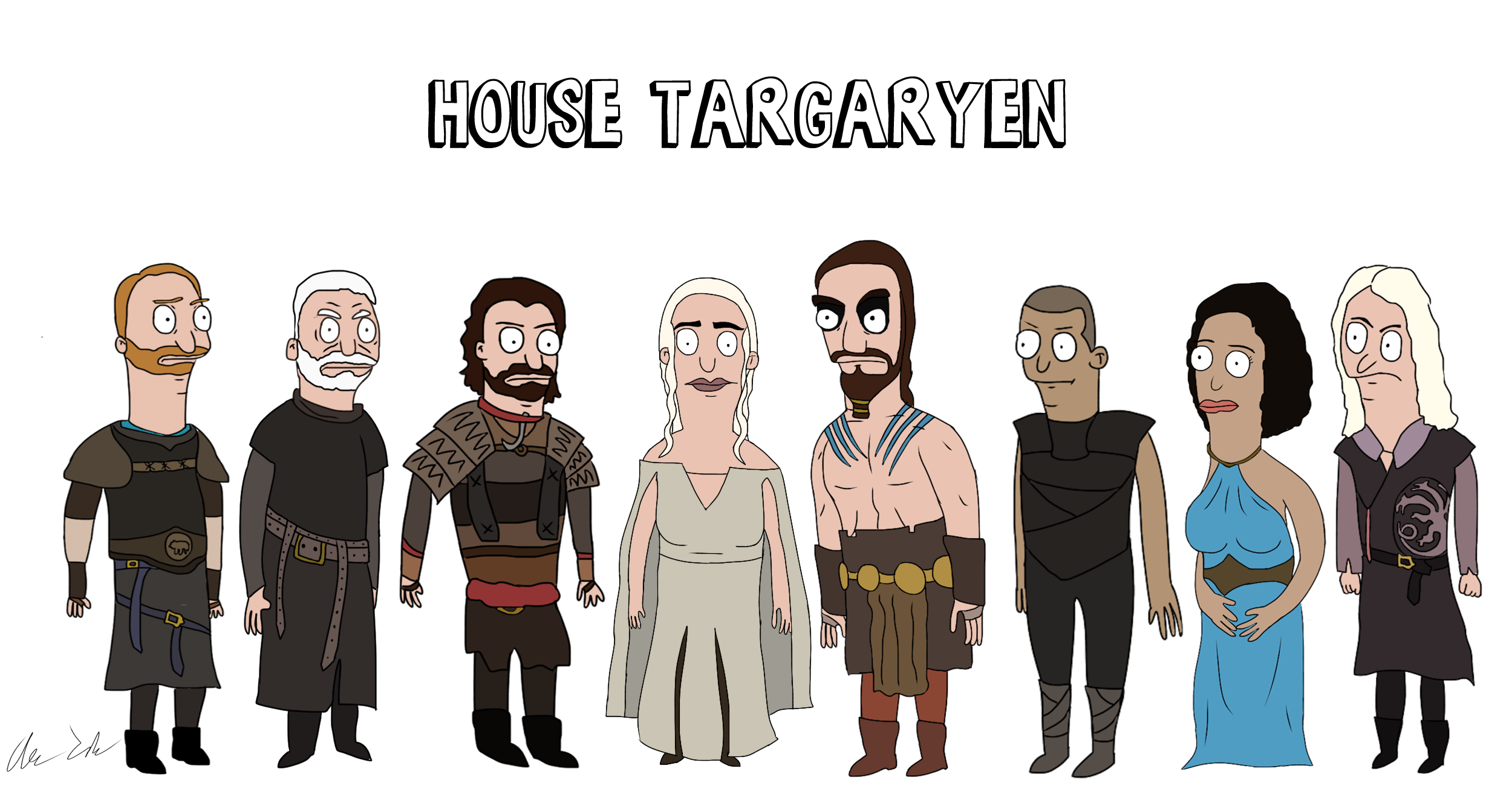 House Targaryen characters from Game of Thrones HD Wallpaper