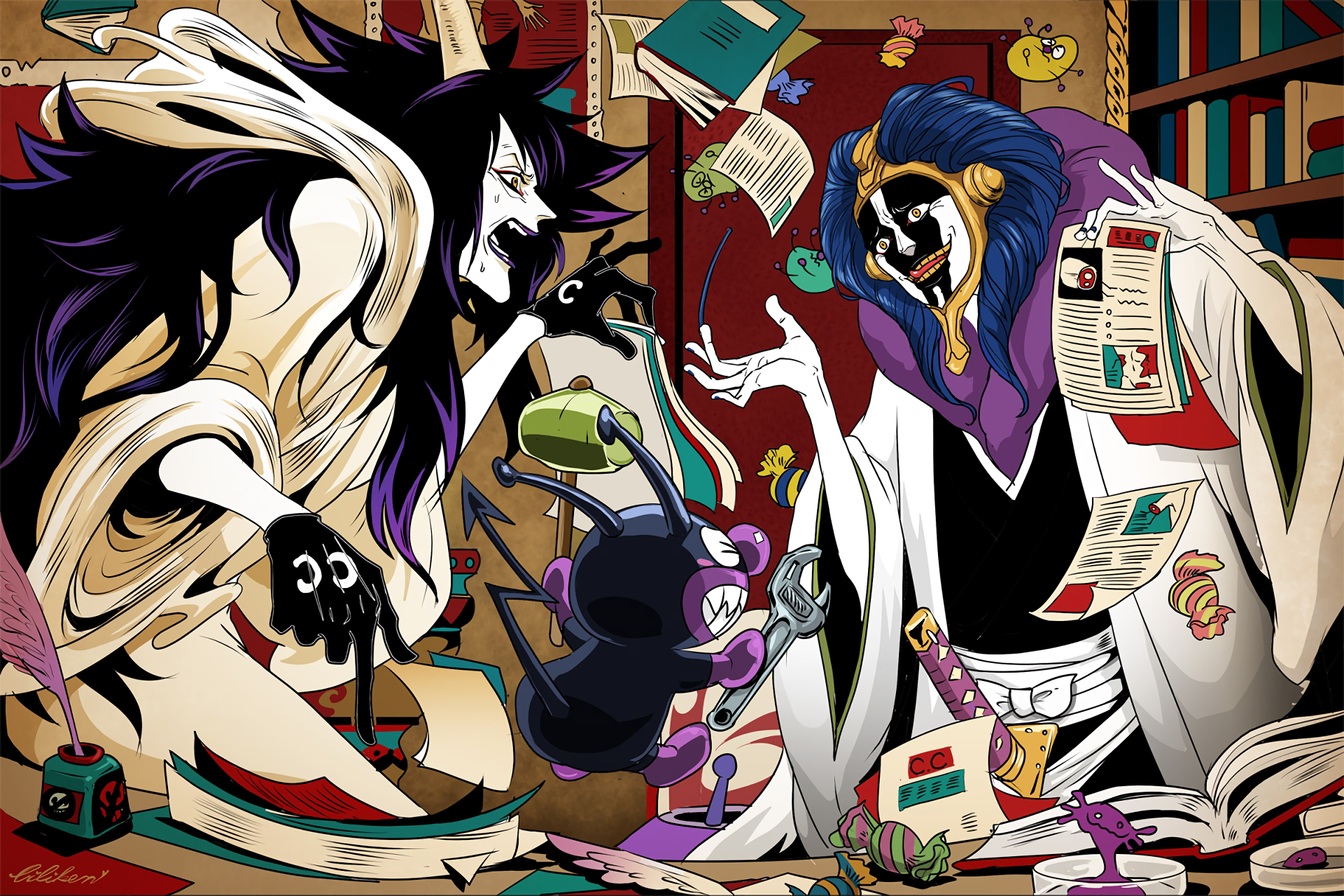 Mayuri Kurotsuchi from Bleach HD Wallpaper