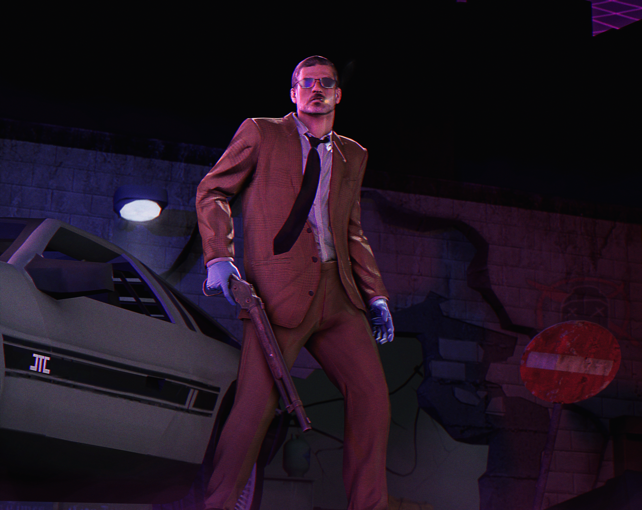 Dallas from Payday holding a shotgun HD Wallpaper
