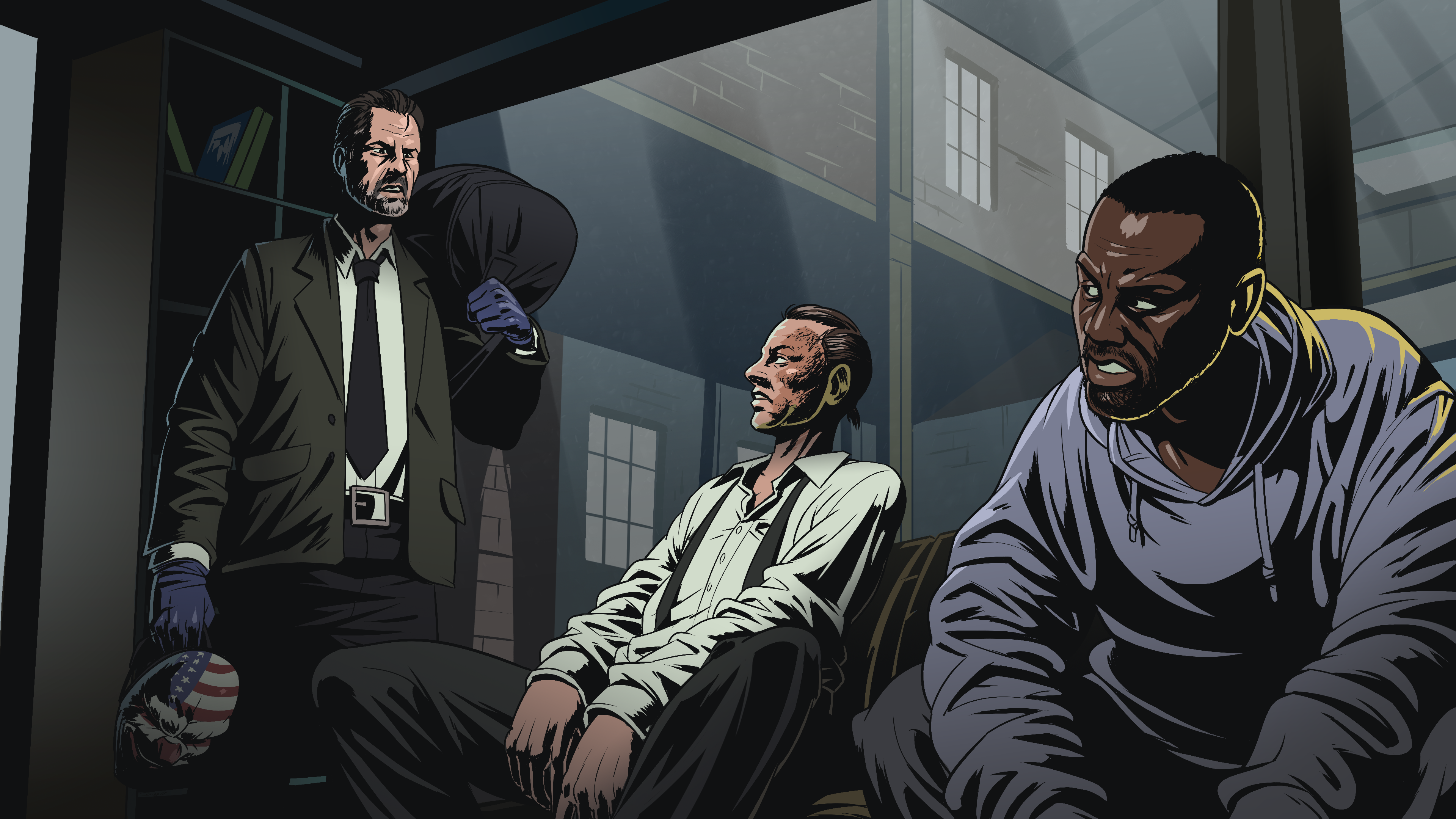 Dallas from Payday with two other men HD Wallpaper
